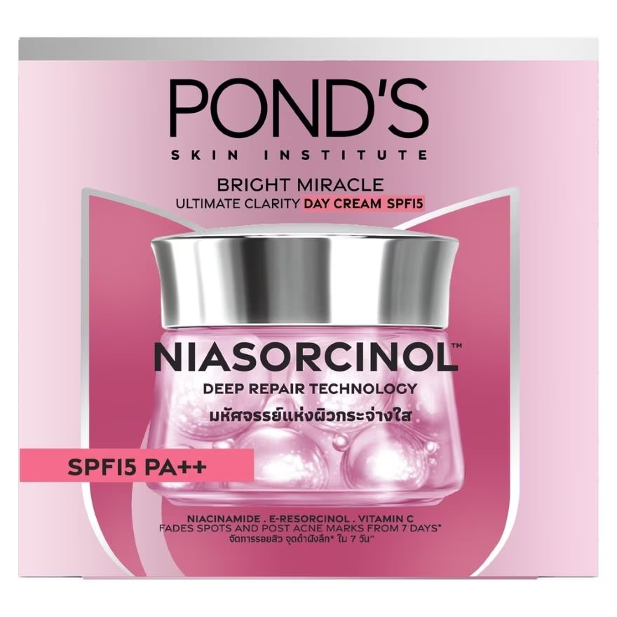 Pond's - Bright Miracle Ultimate Clarity Day Cream SPF15 PA++ Niasorcinol 45g.