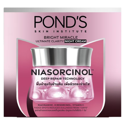 Pond's - Bright Miracle Ultimate Clarity Night Cream SPF15 PA++ Niasorcinol 45g.