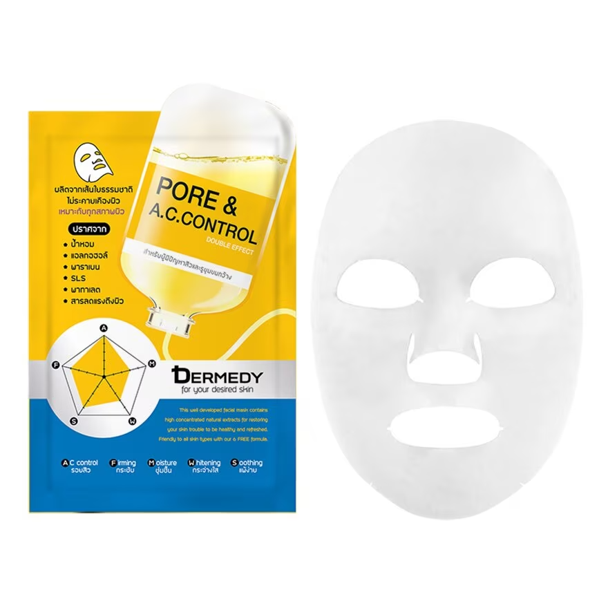 Dermedy - Pore & A.C. Control Double Effect Mask 25g. (Pack of 3)