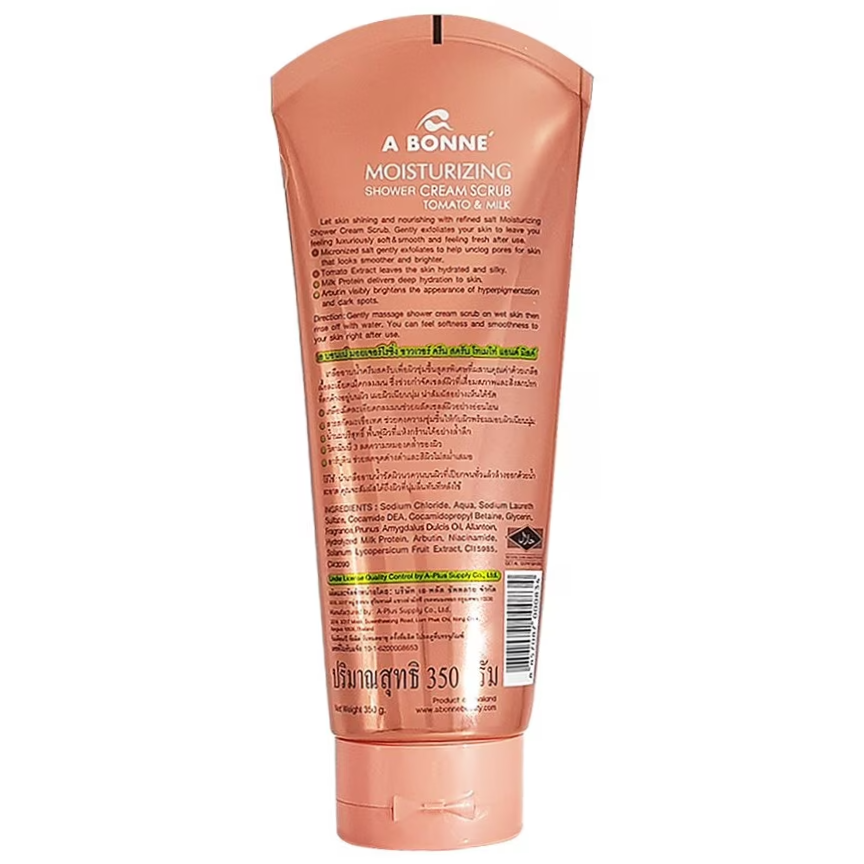 A Bonne' - Moisturizing Shower Cream Scrub Tomato and Milk 350g.