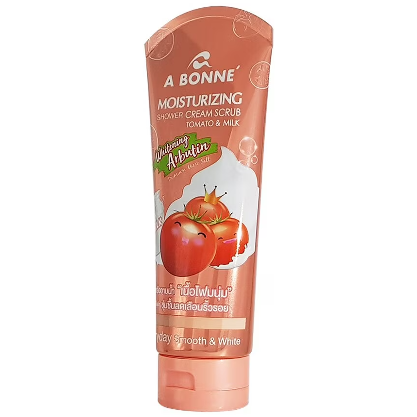 A Bonne' - Moisturizing Shower Cream Scrub Tomato and Milk 350g.