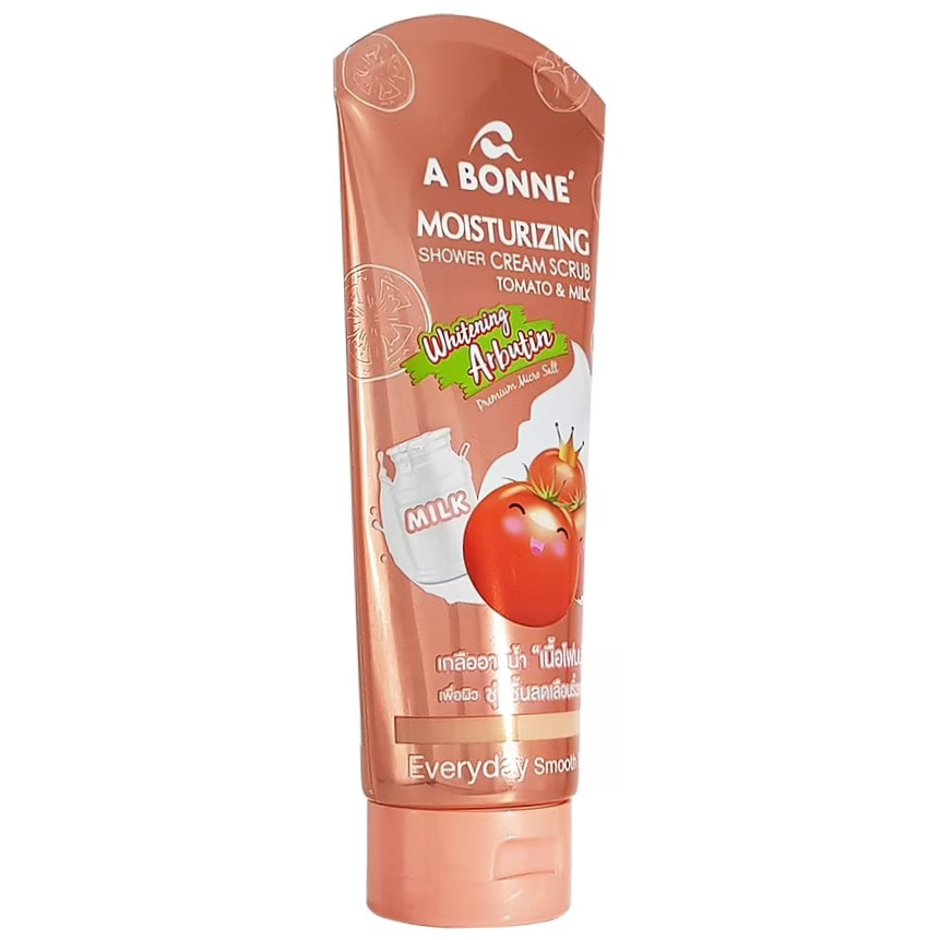 A Bonne' - Moisturizing Shower Cream Scrub Tomato and Milk 350g.