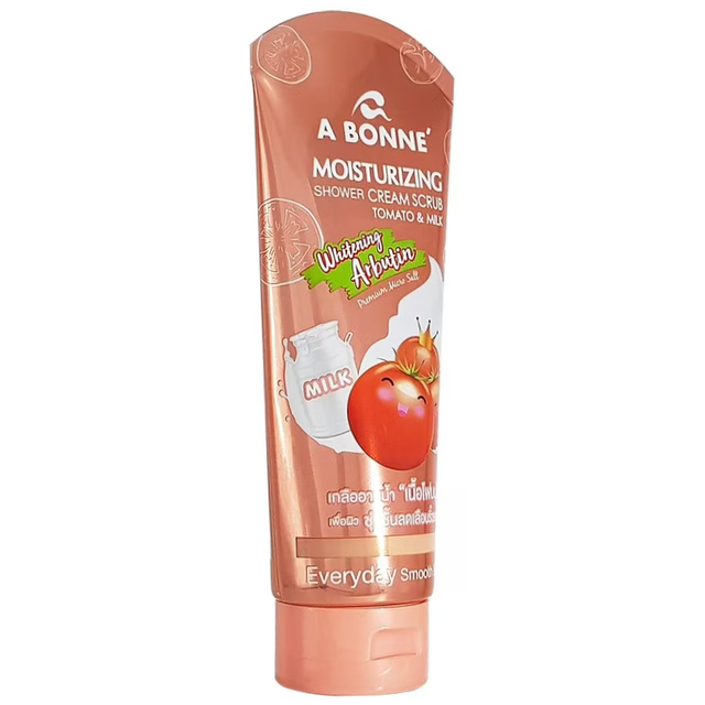 A Bonne' - Moisturizing Shower Cream Scrub Tomato and Milk 350g.