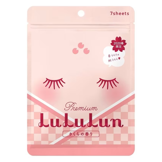 Lululun - Sakura Premium Face Mask (Pack of 3 x 7 sheets) - Made in Japan
