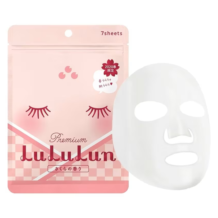 Lululun - Sakura Premium Face Mask (Pack of 3 x 7 sheets) - Made in Japan