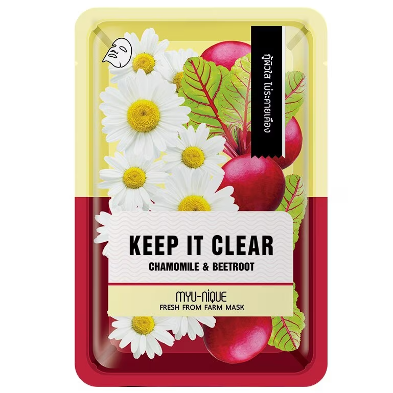 MYU-NIQUE - Fresh From Farm Chamomile & Beetroot Mask 25g. (Pack of 3)