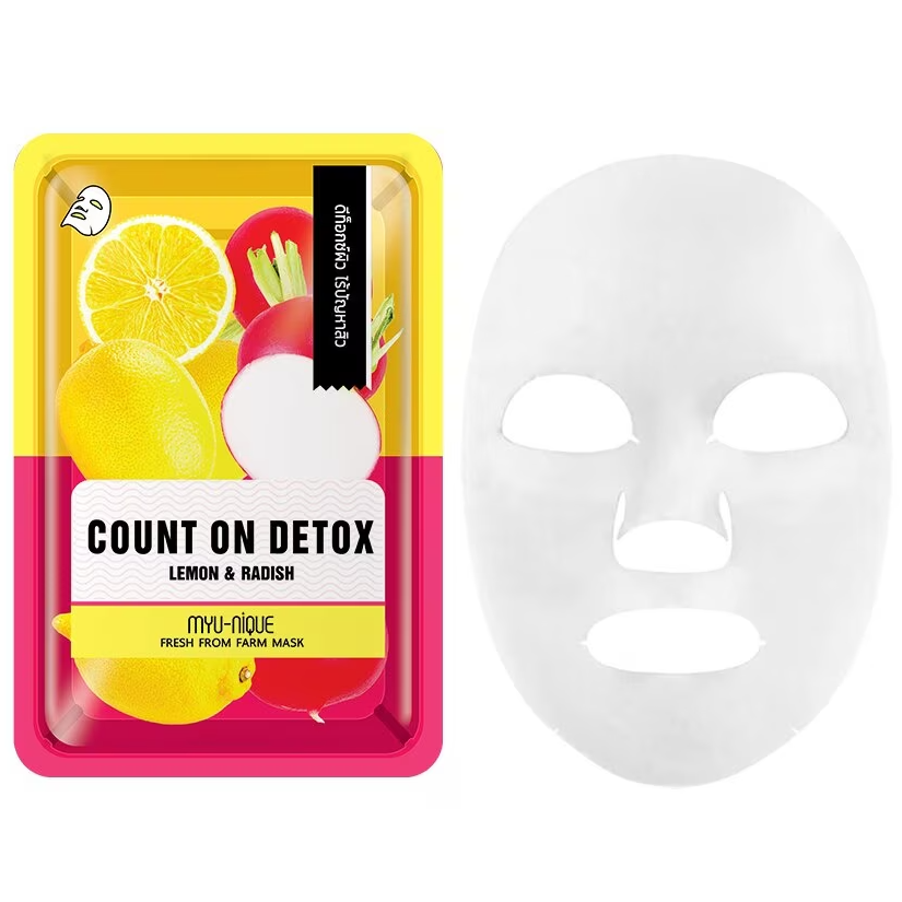 MYU-NIQUE - Fresh From Farm Lemon & Radish Mask 25g. (Pack of 3)
