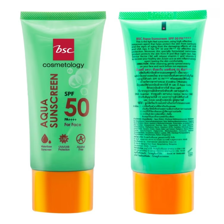 BSC Cosmetology - Aqua Sunscreen SPF50/PA++++ 50ml.