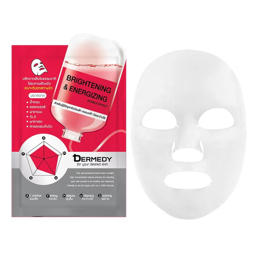 Dermedy - Brightening & Energizing Double Effect Mask 25g. (Pack of 3)