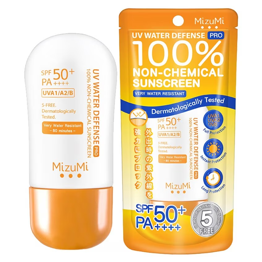 MizuMi - UV Water Defense Pro Sunscreen Very Water Resistant SPF50+ PA++++ 40g. - Made in Japan