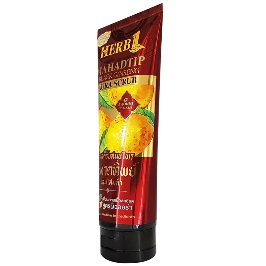 A Bonne' - Herb1 Mahadtip Black Ginseng Aura Scrub with Tamarind Extract 250g.