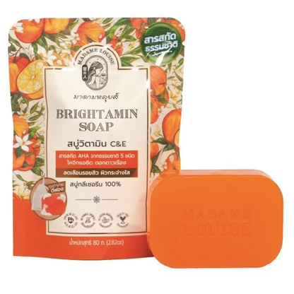 Madame Louis - Brightamin Soap - Vitamin C & E 80g. - Made in Thailand