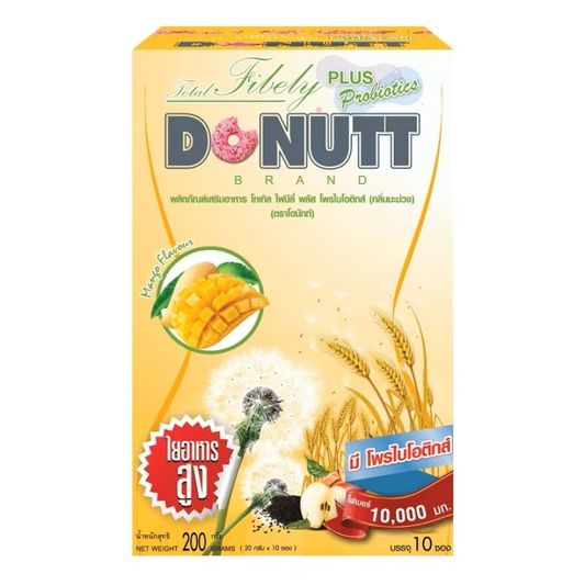 Donutt - Total Fiber Plus Probiotics - Mango Flavor (10 sachets)