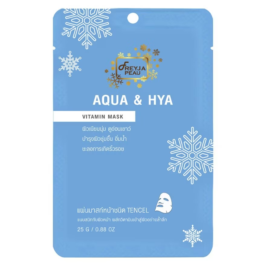 Freyja Peau - Aqua & Hya Vitamin Mask 25g. (Pack of 3)