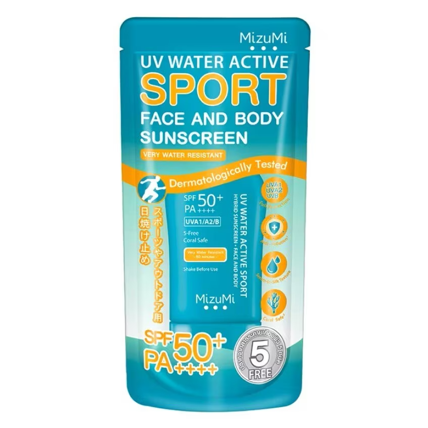 MizuMi - UV Water Active Sport Sunscreen Very Water Resistant SPF50+ PA++++ 40g. - Made in Japan