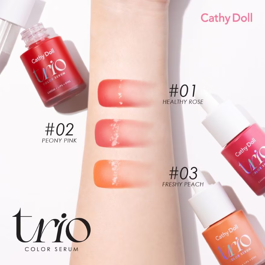 Cathy Doll - Trio Color Serum - Freshy Peach 15ml.