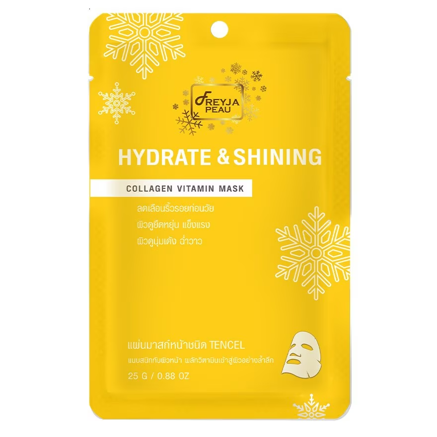 Freyja Peau - Hydrate & Shining Collagen Vitamin Mask 25g. (Pack of 3)