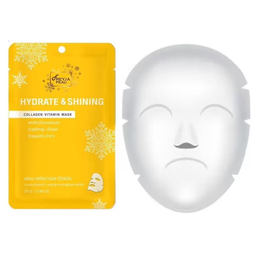 Freyja Peau - Hydrate & Shining Collagen Vitamin Mask 25g. (Pack of 3)