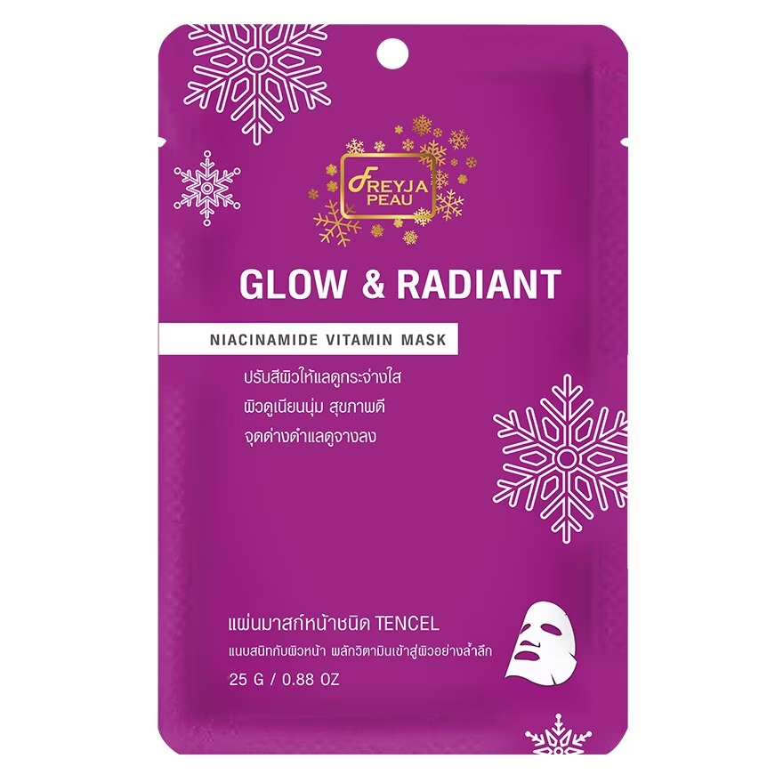 Freyja Peau - Glow & Radiant Niacinamide Vitamin Mask 25g. (Pack of 3)