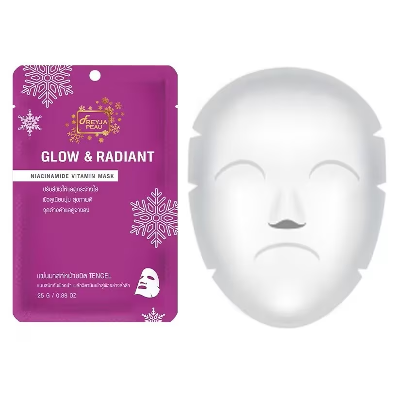 Freyja Peau - Glow & Radiant Niacinamide Vitamin Mask 25g. (Pack of 3)