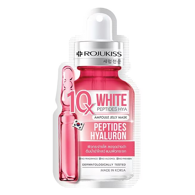 Rojukiss - White Peptide Hya 10X Peptides Hyaluron Ampoule Jelly Mask (Pack of 6)