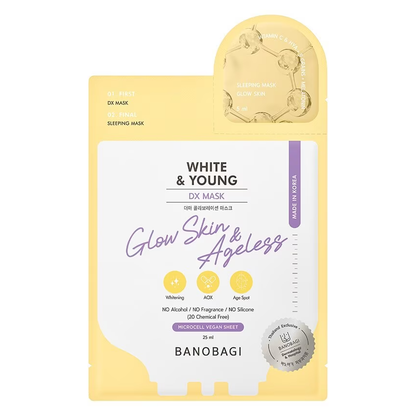 Banobagi - Dx Mask White & Young, Glow Skin & Ageless 25ml. (Pack of 3)