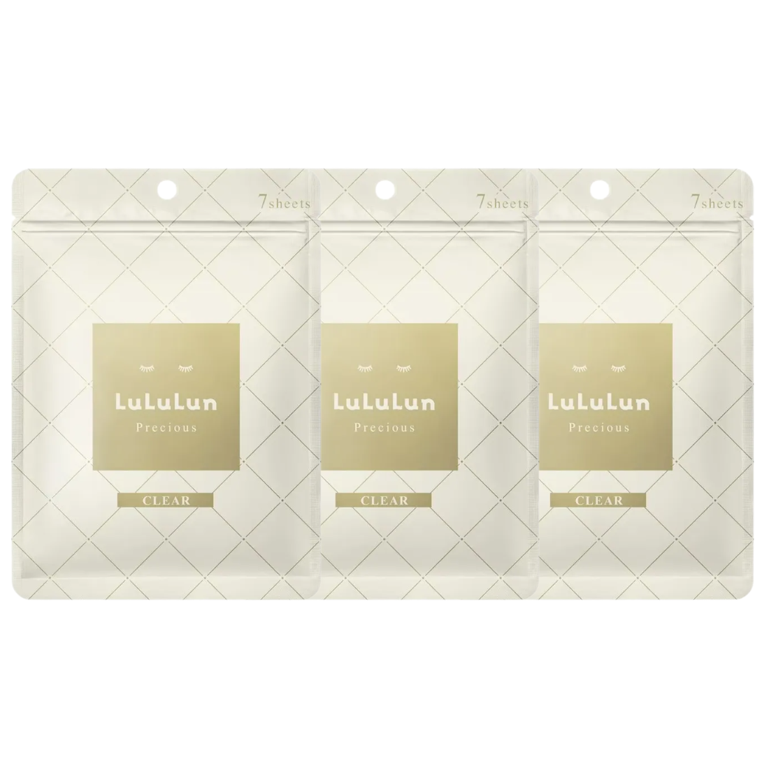Lululun - Precious Clear Face Mask (Pack of 3 x 7 sheets) - Made in Japan