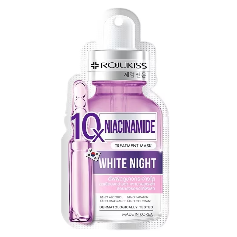 Rojukiss - Niacinamide 10X White Night Treatment Mask (Pack of 6)