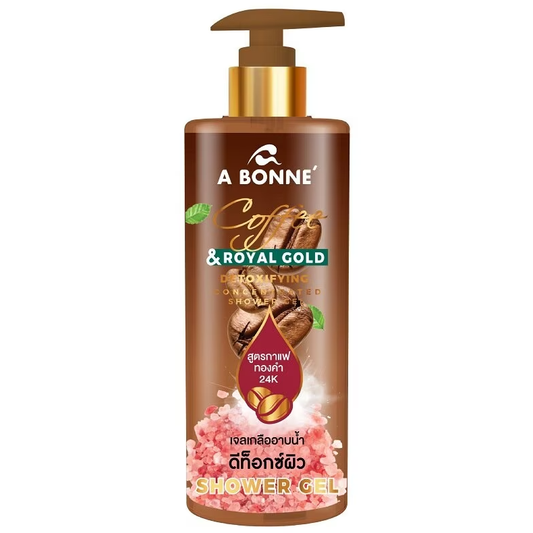 A Bonne' - Coffee & Royal Gold Detoxifying Concentrated Shower Gel 450ml.