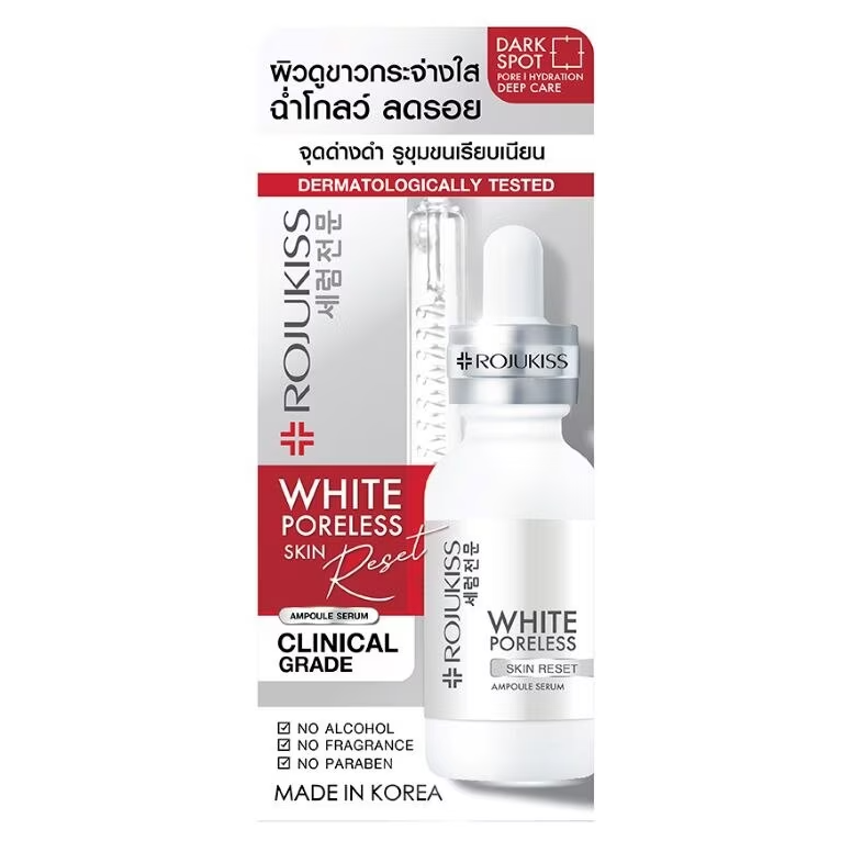 Rojukiss - White Poreless Skin Reset Ampoule Serum 30ml.