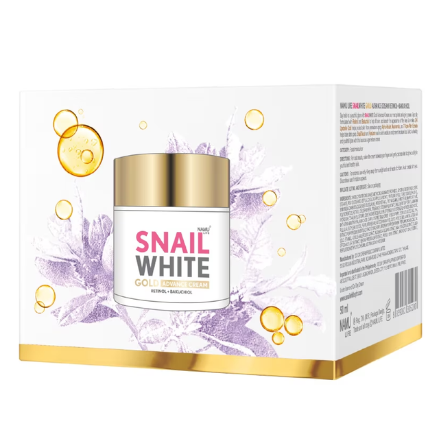 Namu Life Snailwhite - Snail White Gold Advanced Cream, Retinol + Bakgusil 50ml.