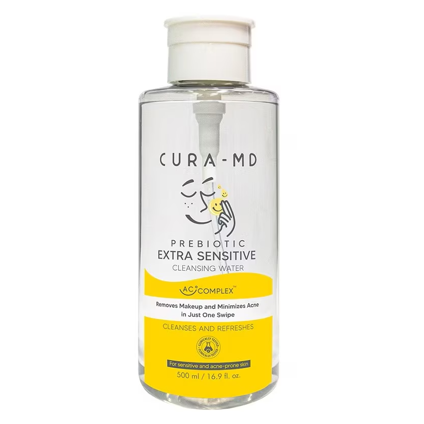 CURA-MD - Prebiotic Extra Sensitive Cleansing Water 500ml.