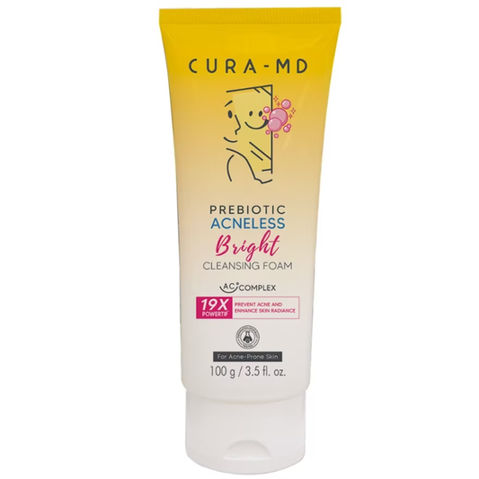 CURA-MD - Prebiotic Acneless Bright Cleansing Foam 100g.