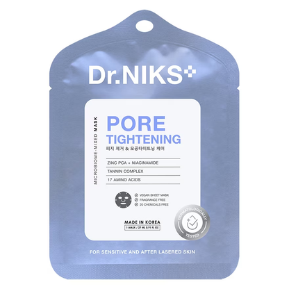 Dr.NIKS - Pore Tightening Microbiome-Mixed Mask 27ml. (Pack of 3)