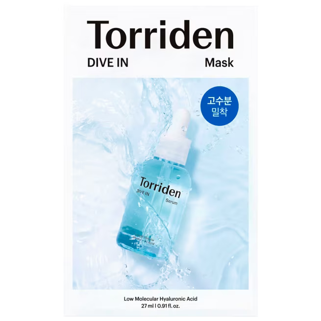 Torriden - Dive In Low Molecule Hyaluronic Acid Mask Sheet 27ml. (Pack of 6)