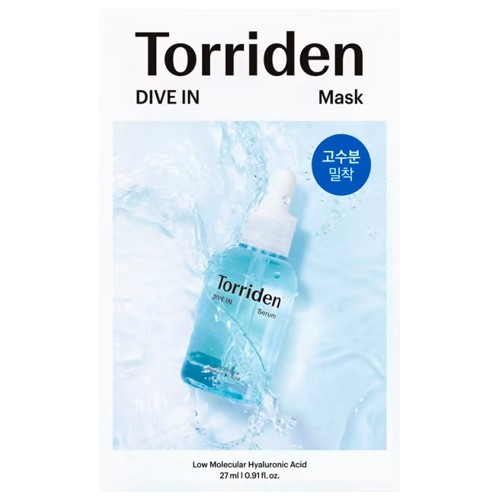 Torriden - Dive In Low Molecule Hyaluronic Acid Mask Sheet 27ml. (Pack of 6)