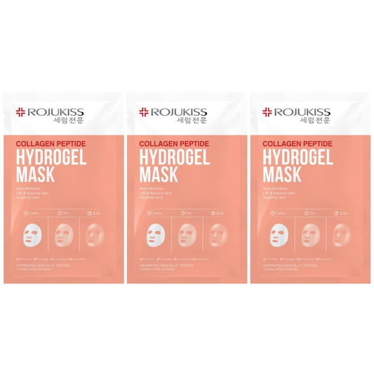 Rojukiss - Collagen Peptide Hydrogel Mask (Pack of 3)