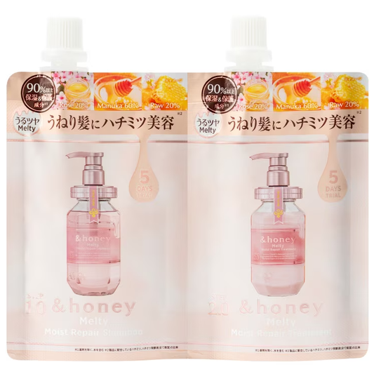 &HONEY - Melty Moist Repair 2 Step 5 Days Trial - Shampoo 40ml. + Treatment 40g.