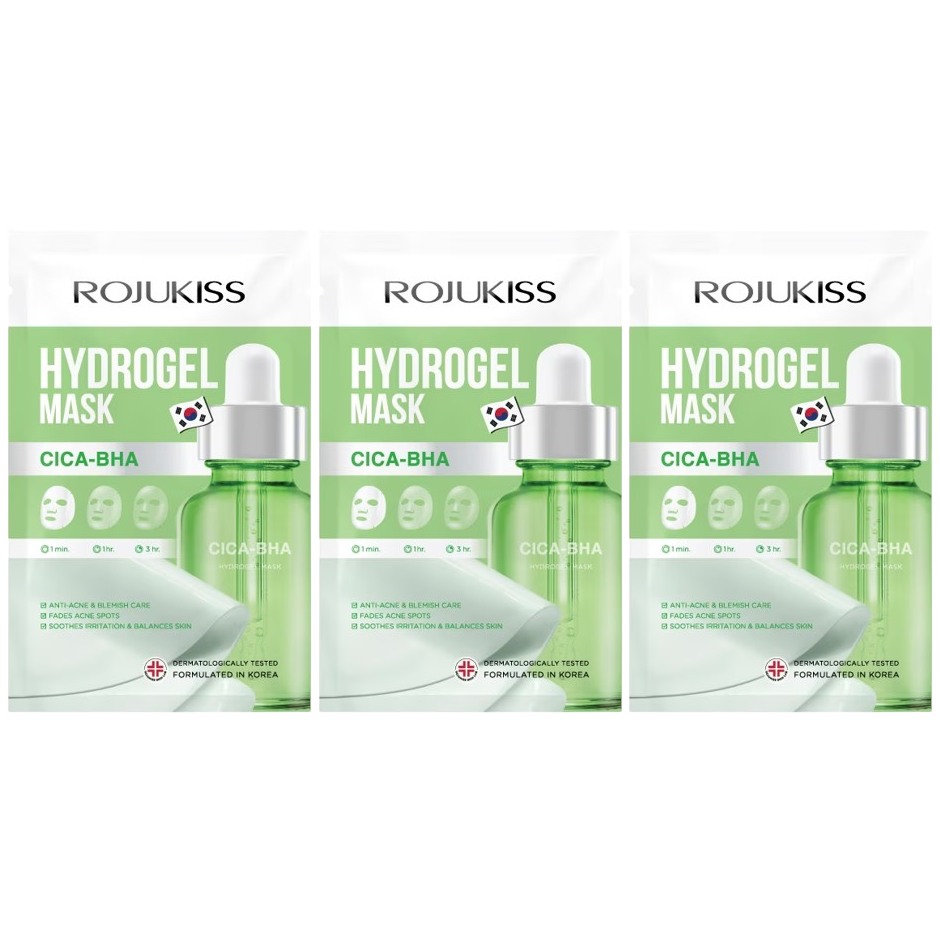 Rojukiss - Hydrogel Mask Cica-BHA (Pack of 3)