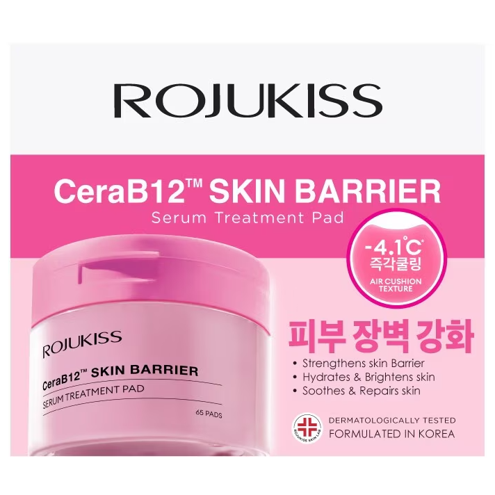 Rojukiss - CeraB12 Skin Barrier Serum Treatment Pad (65 pads)