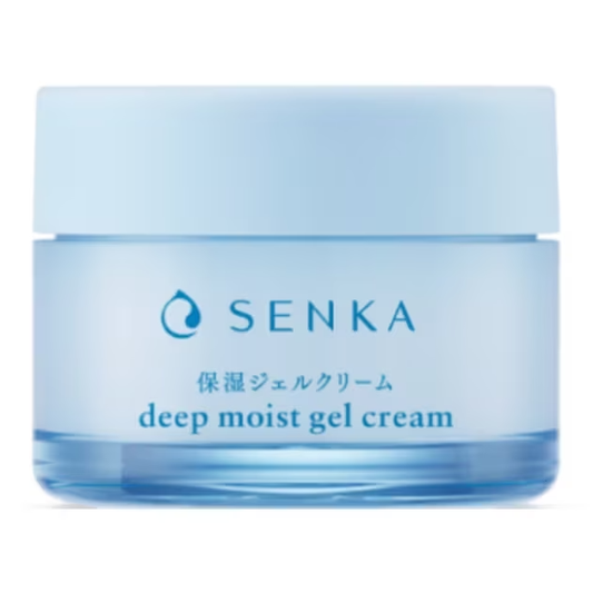 Senka - Deep Moist Gel Cream with Moisturising Complex + Double Hyaluronic Acid 50g. (Refreshed, Dewy Bare Skin)