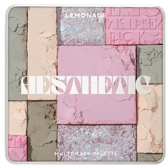 Lemonade - Aesthetic - Multi-Task Face Palette Bảng Phấn Mít Đa Năng Aesthetic Multi-task Palette - Cool Rose 10.8g.