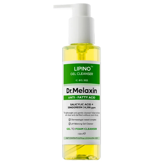 Dr.Melaxin - Lipino Anti-Fatty Acid Gel Cleanser with Salicylic Acid 150ml.