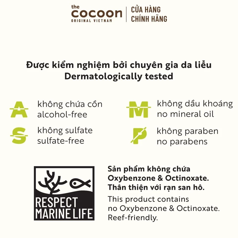 Cocoon Vietnam - Winter Melon Sunscreen SPF 50+ PA++++ UVA-PF 37 (Kem Chống Nắng Bí Đao) with Winter Melon Extract & Antioxidants 50ml.