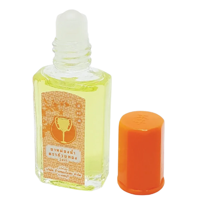 Golden Cup - Herbal Inhaler - Oil 7 ml. Bottle (Pack of 3) - Made in Thailand