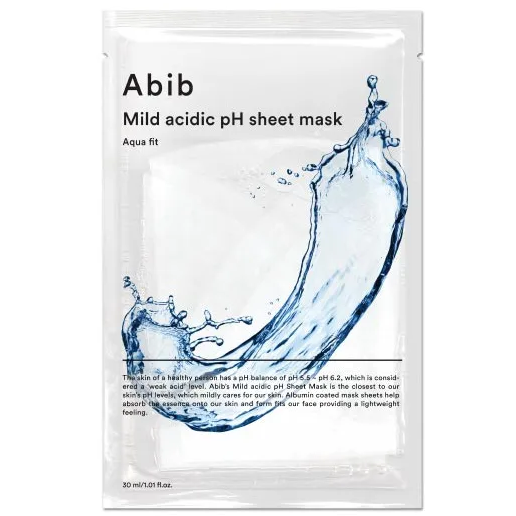 Abib - Mild Acidic pH Sheet Face Mask, Aqua Fit 30ml. (Pack of 3)