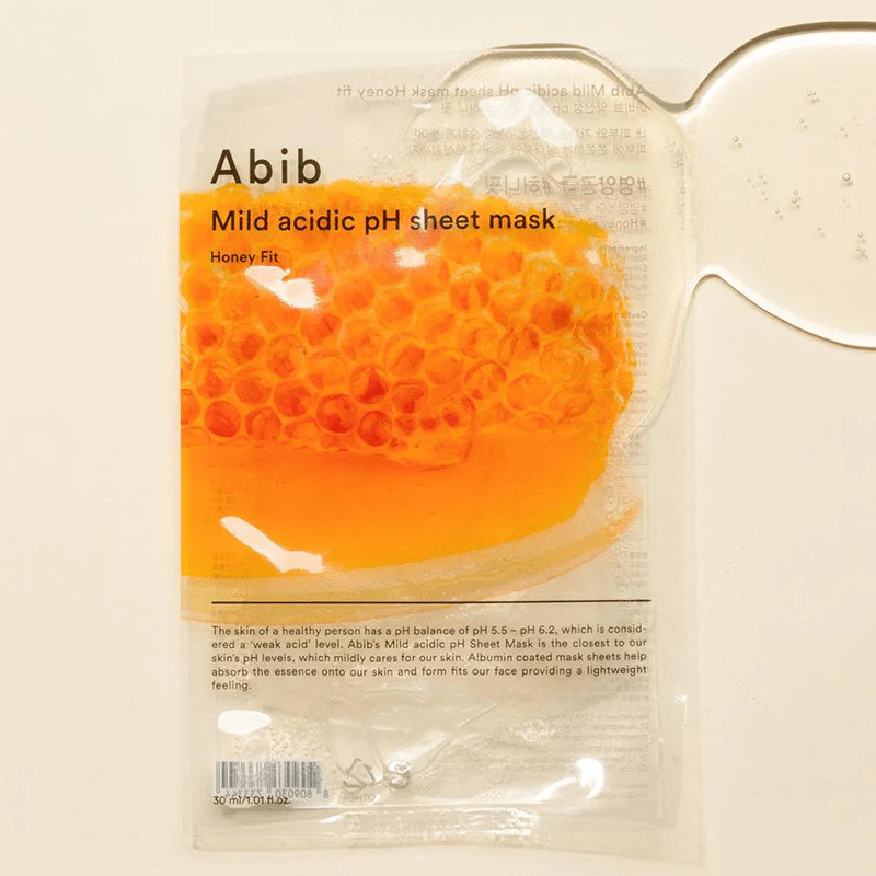 Abib - Mild Acidic pH Sheet Face Mask, Honey Fit 30ml. (Pack of 3)
