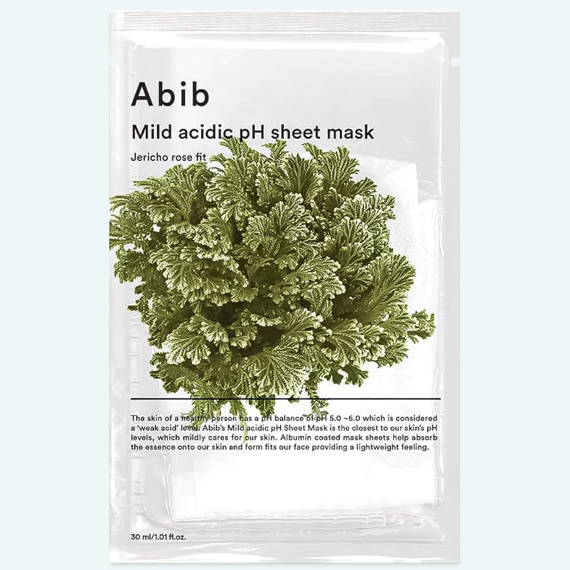Abib - Mild Acidic pH Sheet Face Mask, Jericho Rose Fit 30ml. (Pack of 3)