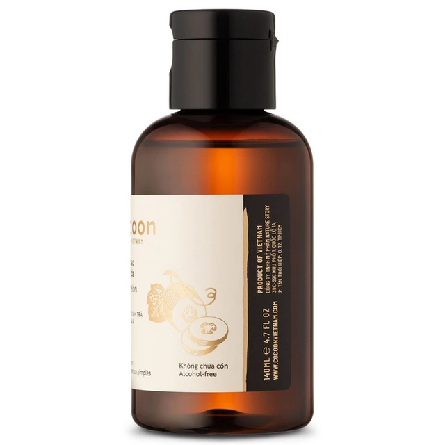 Cocoon Vietnam - Winter Melon Toner (Nước Bí Đao Cân Bằng Da) with Winter Melon Extract, Centella & Tea Tree 140ml.