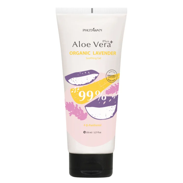 Phutawan - Aloe Vera Drop Gel 99% Plus Organic Lavender Oil 150ml.